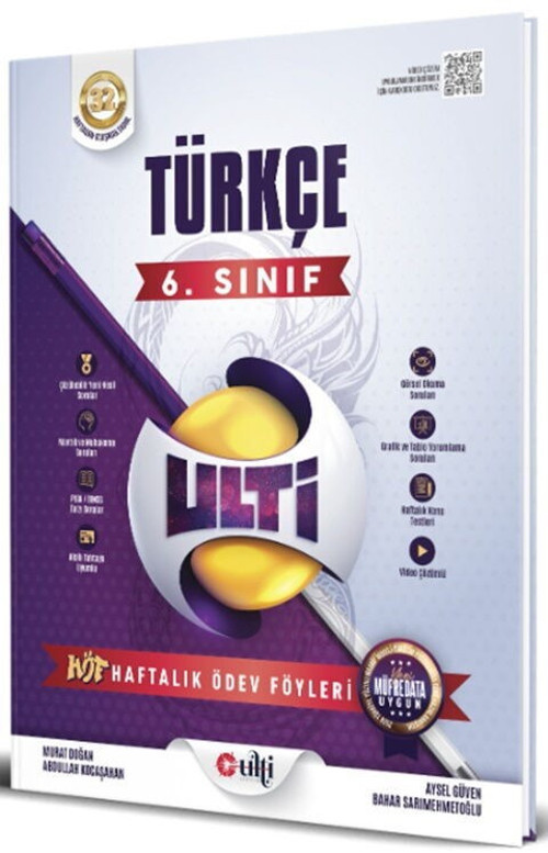 6. Sınıf Türkçe Haftalık Ödev Föyleri Ulti Yayınları