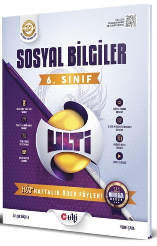 6. Sınıf Sosyal Bilgiler Haftalık Ödev Föyleri Ulti Yayınları