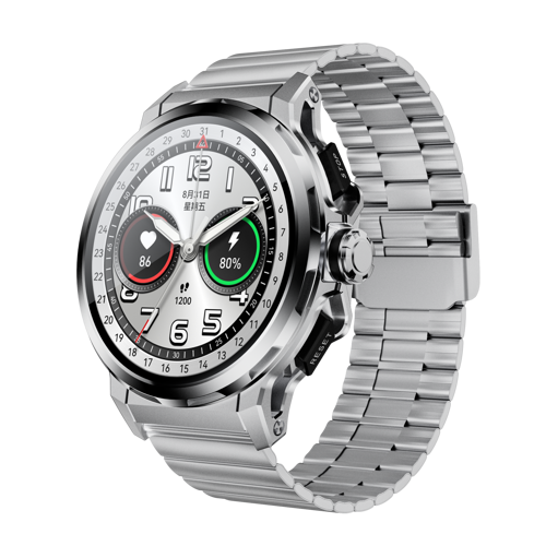 Kalobee SK43 Sports Watch Series Amoled Ekran 3 Kordonlu Akıllı Saat– iPhone & Android Uyumlu,48 mm Gümüş