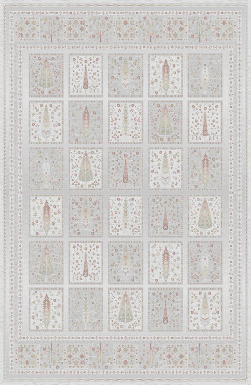 Degrade DG01B Viskon Akrilik Yumuşak Dokulu Vintage Desenli Üst Kalite Halı