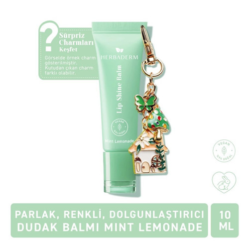 Parlak Dudak Balmı Limonata Aromalı 10 ml (Charm Hediyeli)