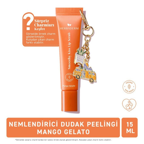 Dudak Peelingi Mango Aromalı 15 ml (Charm Hediyeli)