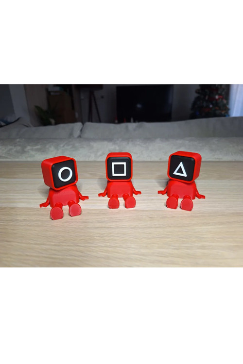 Squid Games Kırmızı Kare Askerler