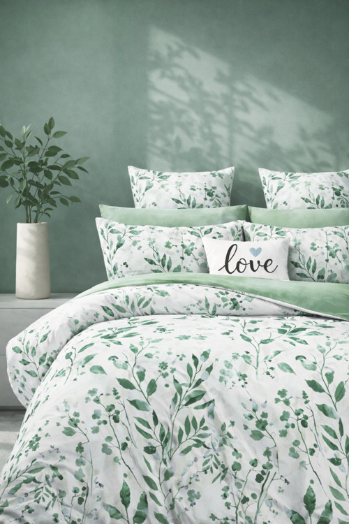 Lastikli Çarşaflı Nevresim Takımı Çift Kişilik Slbyyşl