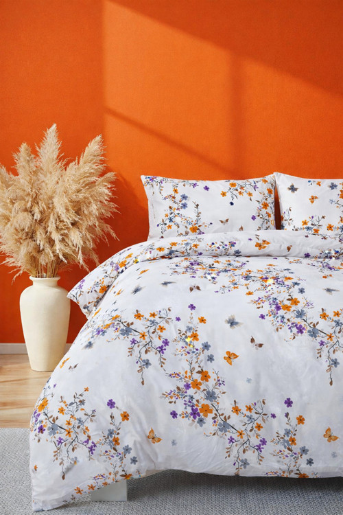 Çift Kişilik Nevresim Seti Jungle Orenge Setçift