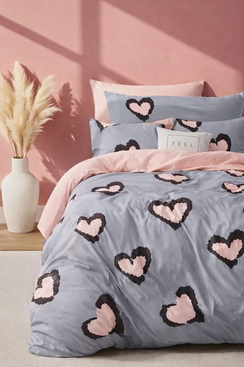 Çift Kişilik Nevresim Seti Dream Somon Setçift