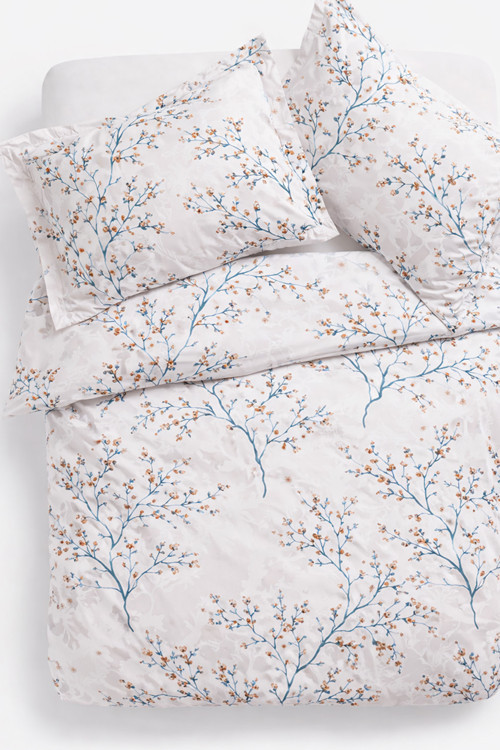 Çift Kişilik Nevresim Seti Blossom Bej Setçift