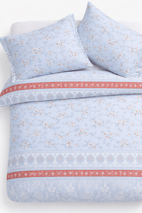 Çift Kişilik Nevresim Seti Lora Mavi Setçift