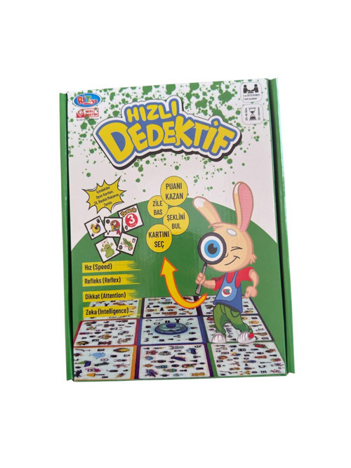 Zenitho Hızlı Dedektif - Eğitici, Dikkat ve Hız Odaklı Zeka Oyunu