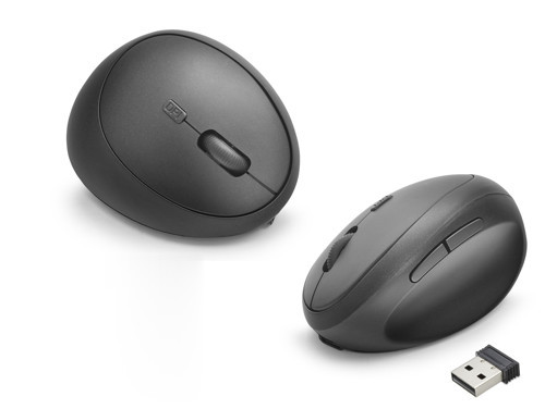 Kablosuz Ergonomik Dikey Mouse Dual Mod 3200 Dpi 6 Tuş Bilek Dostu - Siyah ND1210