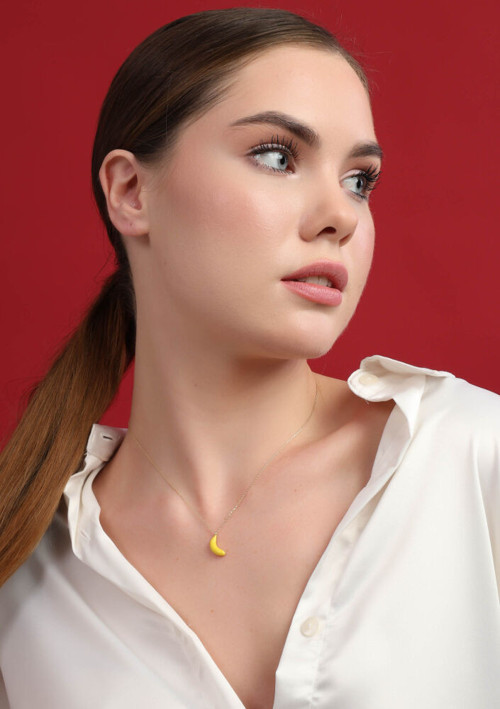 Muz Altın Kolye 43 cm