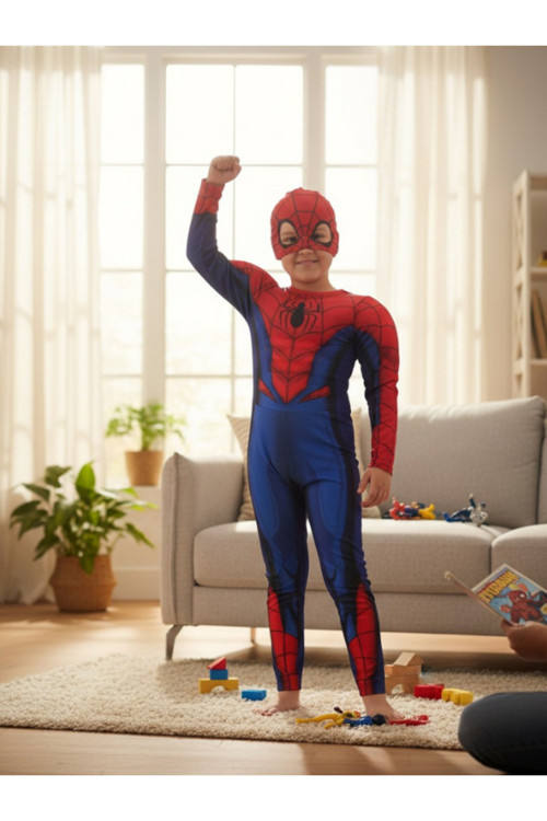 Spiderman Kaslı Çocuk Kostümü