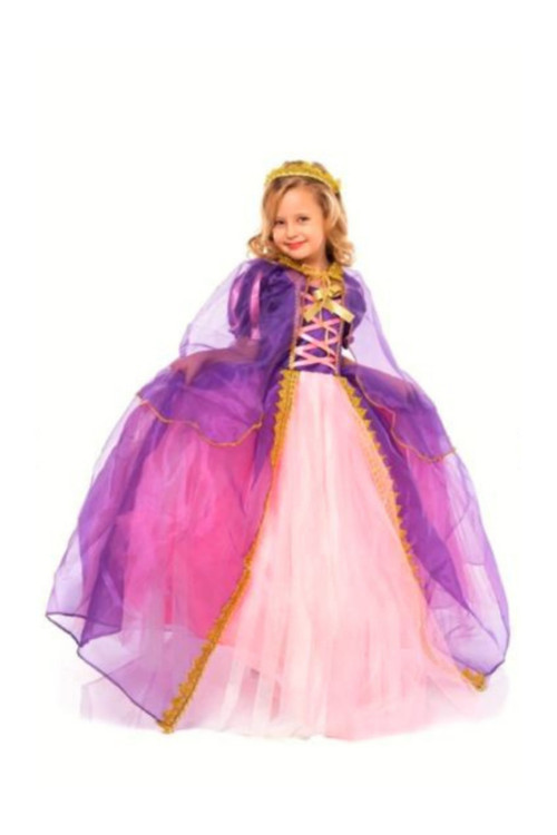 Rapunzel Kız Çocuk Kostümü