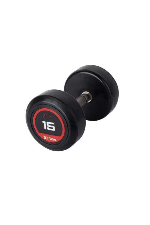 313 Sport 15 KG Kauçuk Kaplı Profesyonel Olimpik DUMBBELL ( Dambıl )