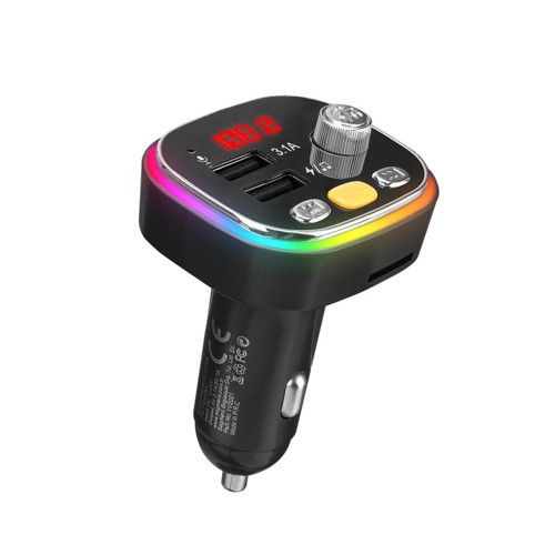 SL-BT306 Çift USB 5V 3.1A Rainbow Işıklı Led Ekran TF Kartlı V5