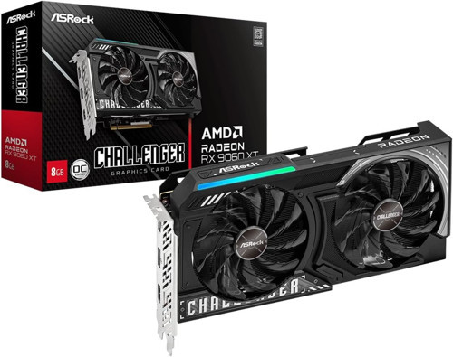 AMD Radeon RX 9060 XT Challenger 8GB Ekran Kartı - 8GB GDDR6, 128-bit, AMD RDNA 4, 2 x DisplayPort 2.1b / 1 x HDMI 2.1a, AMD HYPR-RX
