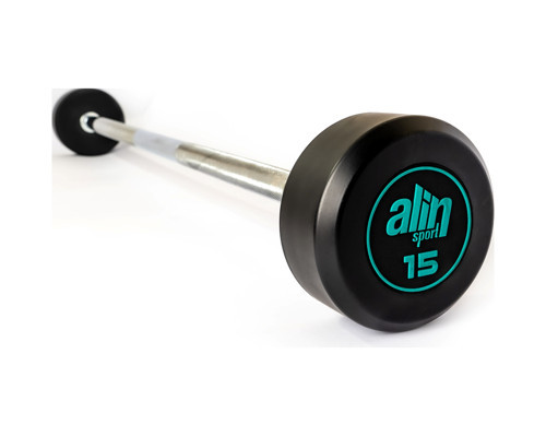 Sport 15 Kg Kauçuk Kaplı Profesyonel Olimpik DÜZ BARBELL