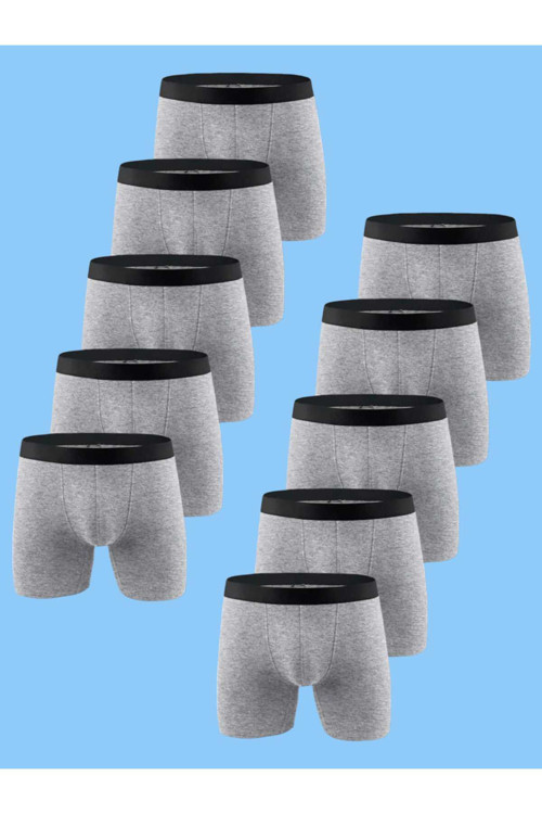 Erkek Çocuk Pamuklu Boxer 10 Adet