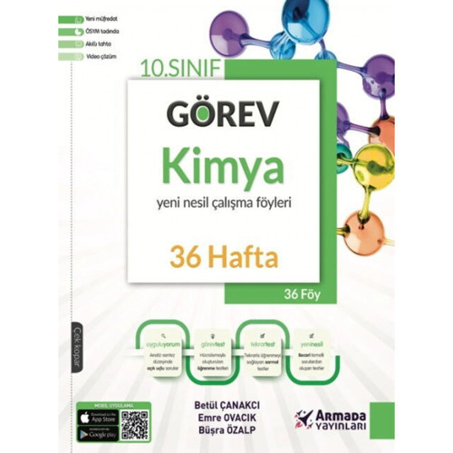 Armada Yayınları 10. Sınıf Görev Kimya Yeni Nesil Çalışma Föyleri
