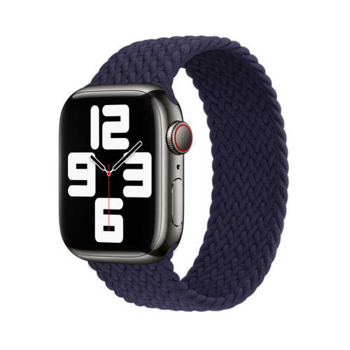 Apple Watch Ultra 49mm Kordon KRD-32 Large Hasır Örgü Dizayn Blue Cobalt