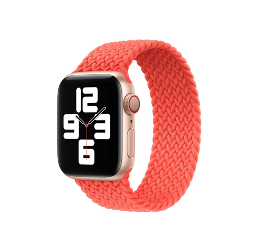 Apple Watch Ultra 49mm Kordon KRD-32 Medium Hasır Örgü Dizayn Turuncu