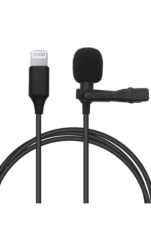 Lightning 2 Metre Double Mikrofon - Siyah