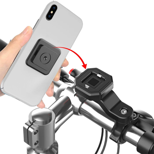 Ally 146A 360 Derece Dönebilen Bisiklet Gidonu Telefon Tutucu Stand-(5775)