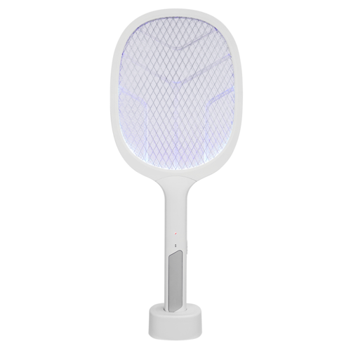 ASONIC AS-A25 Beyaz-Gri 3000V Raket Tipi UV Mor Işıklı 1200mAh Bataryalı Şarj Edilebilir Sinek