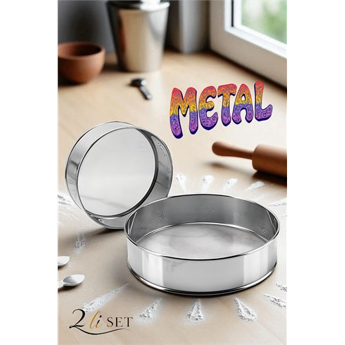 HSNET Metal Un Eleği 15 ve 24 cm 2 li SET