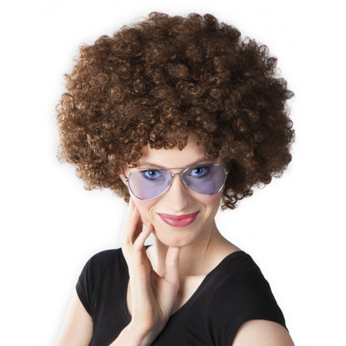 Kahve Renk Kıvırcık Afro Bonus Peruk (4887)