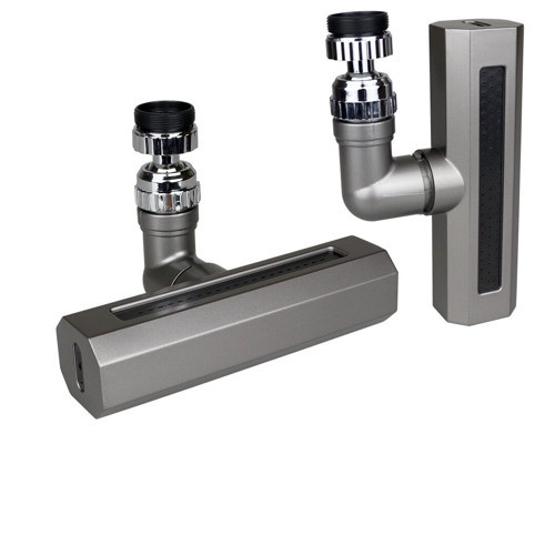 SİYAH GENİŞ 360 DERECE DÖNEBİLENOYNAR BAŞLIK - 4 MOD PERLATÖR ŞELALE MUSLUK UCU KTX-3288