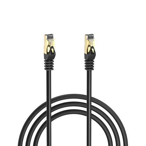 S-LINK MM-CAT705 CAT7 Patch 5Mt Gold Uçlu FTP CCA Ağ Bağlantı Kablosu (Siyah)(1923)