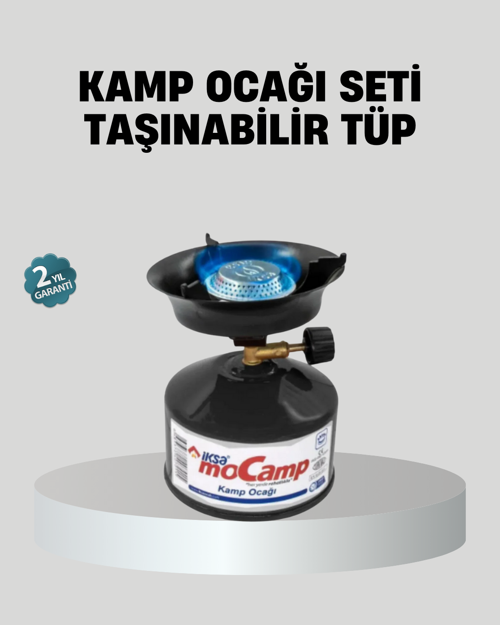 Taşınabilir Kamp Ocağı Seti Pişirme Alanı Ayarlanabilir Alev