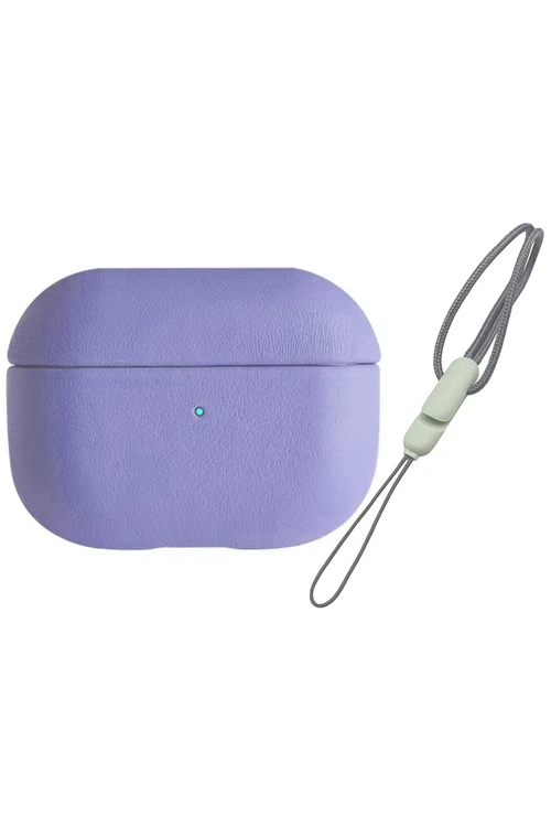Airpods 3 (3.nesil) 405 Deri Kılıf - Lila