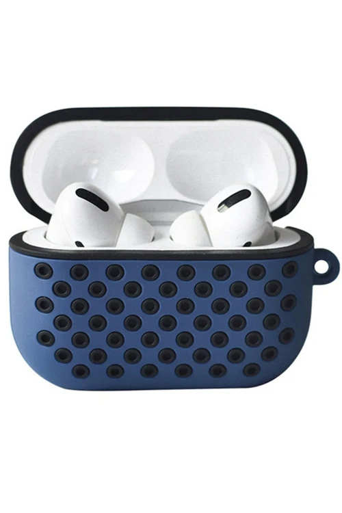 Airpods Pro 2 (2.nesil) Spor Delikli Kılıf - Lacivert-Siyah