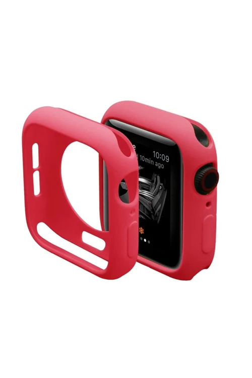 Apple Watch 38Mm Silikon Alt Kasa - Kırmızı