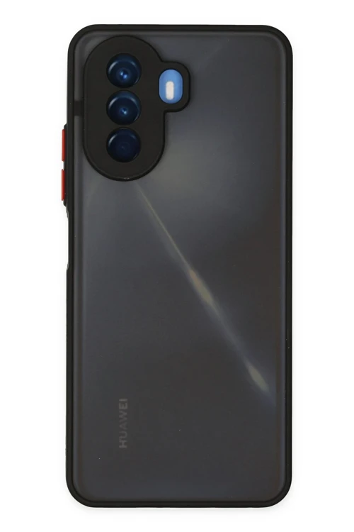 Huawei Nova Y70 Kılıf Montreal Silikon Kapak - Siyah