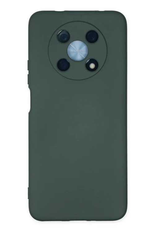 Huawei Nova Y90 Kılıf Nano İçi Kadife Silikon - Koyu Yeşil