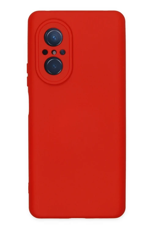 Huawei Nova 9 Se Kılıf Nano İçi Kadife Silikon - Kırmızı