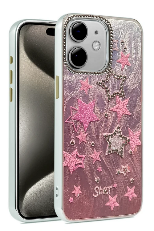 iPhone 11 Kılıf Blade Aynalı Desenli Kapak - Desen 7