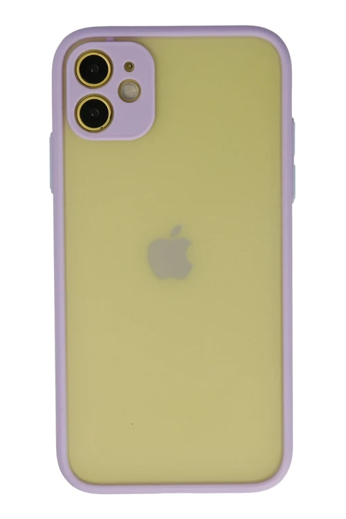 iPhone 11 Kılıf Montreal Silikon Kapak - Mor