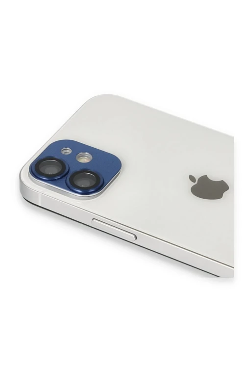 iPhone 11 Pers Alüminyum Kamera Lens - Lacivert