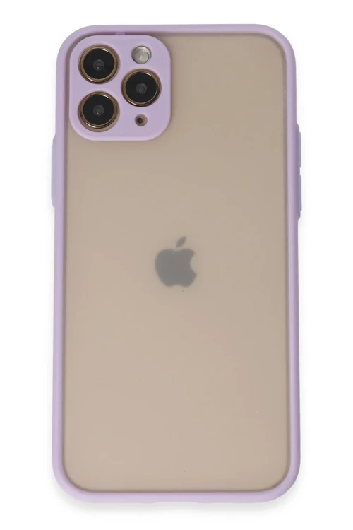 iPhone 11 Pro Kılıf Montreal Silikon Kapak - Mor