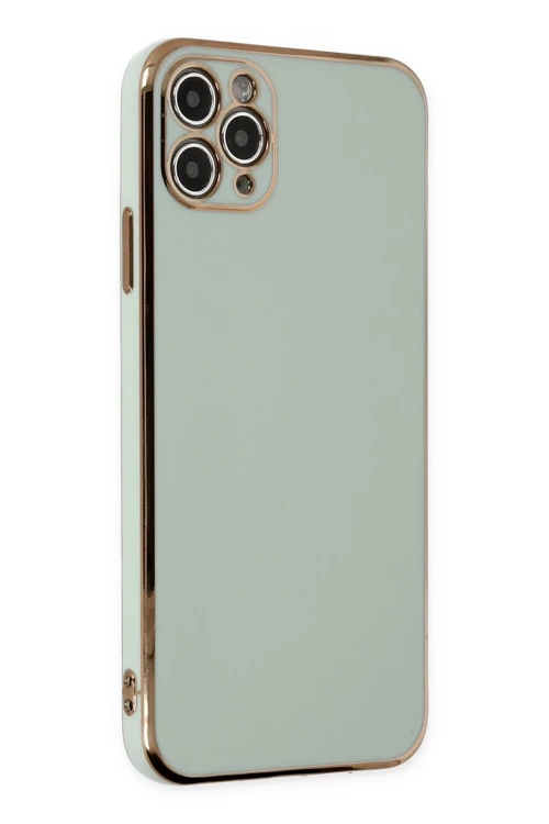 iPhone 11 Pro Max Kılıf Volet Silikon - Açık Yeşil