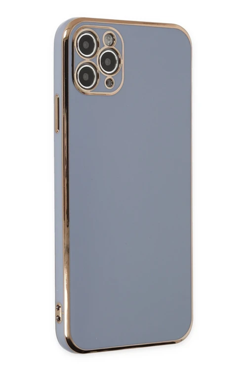 iPhone 11 Pro Max Kılıf Volet Silikon - Mavi