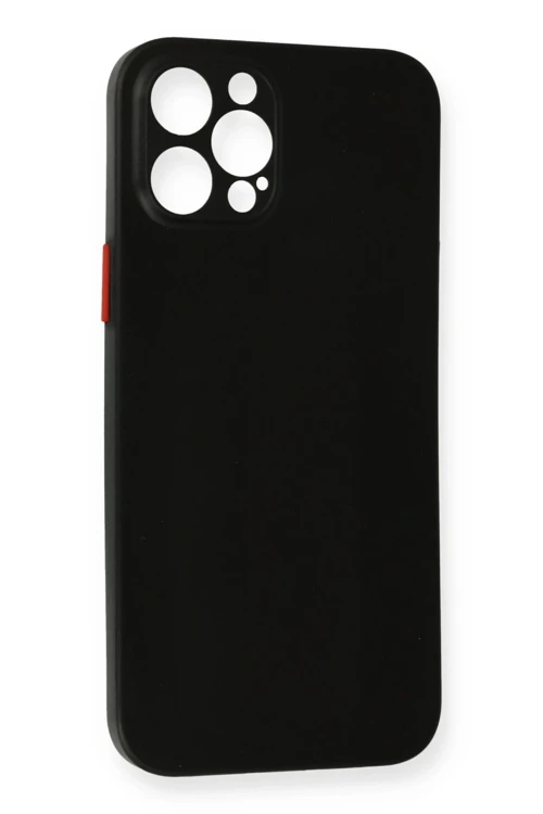 iPhone 12 Pro Kılıf PP Ultra İnce Kapak - Siyah