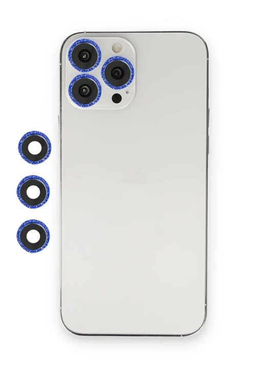 iPhone 12 Pro Max Shine Kamera Lens - Lacivert