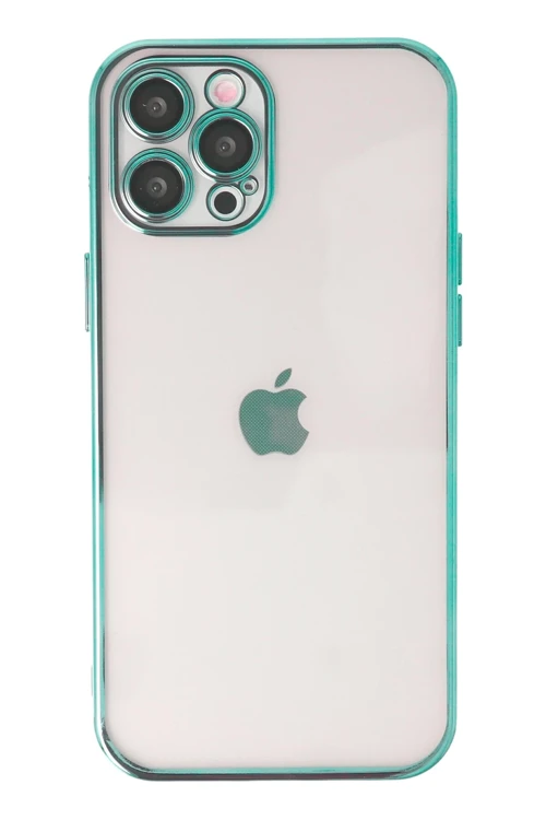 iPhone 12 Pro Max Kılıf Razer Lensli Silikon - Yeşil