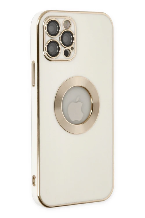 iPhone 12 Pro Max Kılıf Store Silikon - Beyaz