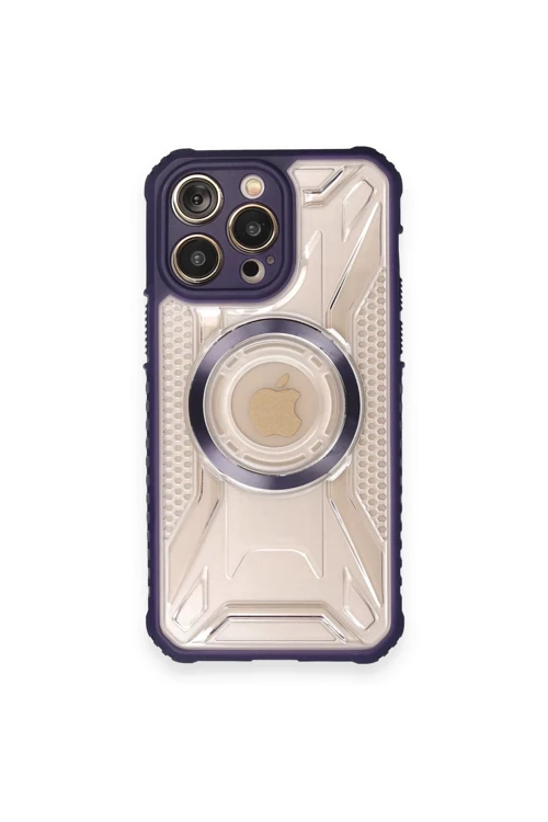 iPhone 12 Pro Max Kılıf Prag Magneticsafe Kapak - Derin Mor